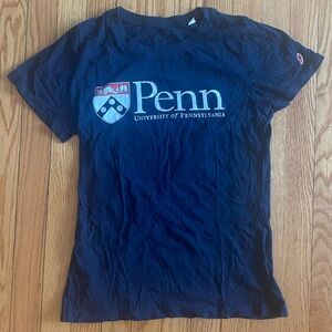 Navy Blue University of Pennsylvania Crest T-Shirt